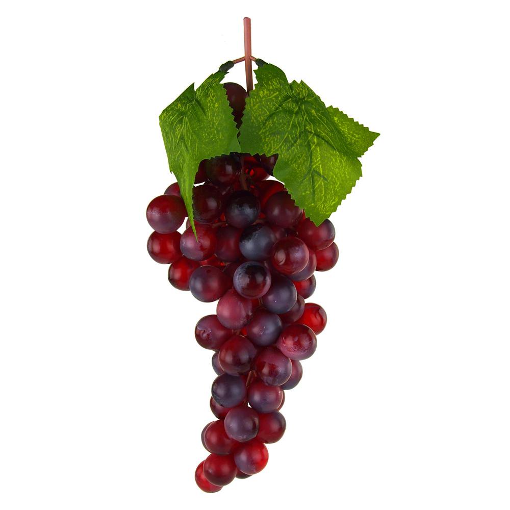 Artificial Grapes Fruit Cluster, Burgundy, 10Inch