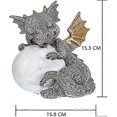 thumbnail image 3 of Meditation Dragon Garden Statue-handmade Resin Statue-decorative Statue For Garden, Yard, 3 of 4