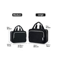 thumbnail image 2 of Neceser de viaje Narwey, grande, para colgar maquillaje, negro, 2 of 8