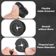 thumbnail image 2 of Uxcell 4-Pack Rubber Grommets for Wiring 25mm Desk Hole Grommet for Cables, 2 of 7