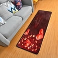 thumbnail image 3 of SKYSONIC 2'X6' Romantic Red Hearts Runner Rug with Rubber Backing, Valentines Day Non Slip Entryway Rug Runner Washable Soft Area Rug Carpet for Hallway Bedroom Kitchen Decor, 3 of 6