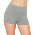 thumbnail image 2 of ALWAYS Women's Premium Super Soft Spandex Shorts Grey M, 2 of 7