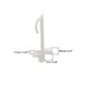 thumbnail image 2 of Pasadores de soporte de estante de plástico, bloqueo de estante de 5 mm, pasador de soporte de estante, para muebles de cocina, suministros de estanterías, blanco, 100 piezas, 2 of 4