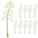 thumbnail image 1 of Paquete de 10 flores artificiales con tallos, decoración de lirios del valle falsos con hojas, 1 of 1