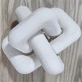 thumbnail image 2 of Boho Style Wooden Chain Link Ball Ornaments Hand Carved 3-Link Chain Art Craft Table Ornament House Office Rustic Deco C, 2 of 5