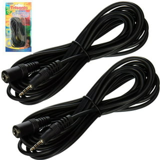 Fairnull 1/2/3m Male to Female 3.5mm Audio Aux Headphone Cable Extension  Stereo Cord 