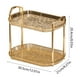 thumbnail image 3 of Estante de Almacenamiento de Plástico Transparente - Organizador de Baño y Escritorio de 2 Niveles para Cosméticos, Tazas y Adornos, 30,5 X 21 X 20,4 Cm, 3 of 6