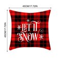 thumbnail image 3 of Jusqu'à 65 % de Réduction sur Housse de Coussin de Noël SMihono, Forme Flocon de Neige, Forme Père Noël Élan, Rouge Classique de Noël, 3 of 6