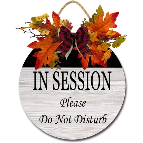 Eveokoki 11" Do Not Disturb Sign, Privacy Sign, In Session Please Do Not Disturb Sign for Home Office Restroom Conference Hospital, Door Indicator Signs