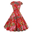 thumbnail image 3 of WILLBEST Vestidos Casuales para Mujer Verano Vestido de Fiesta Informal con Cuello En V y Manga Corta de Los Años 50 para Mujer Mediana​​, 3 of 3