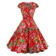 thumbnail image 3 of WILLBEST Vestidos Casuales para Mujer Verano Vestido de Fiesta Informal con Cuello En V y Manga Corta de Los Años 50 para Mujer Mediana​​, 3 of 3