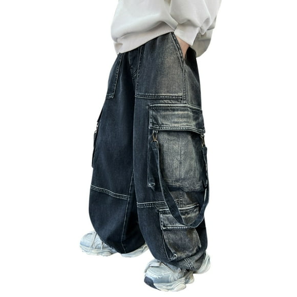 LNMQLPDBS Barrel Jeans Black Ripped Jeans Grey Sweat Pants Boys Cargo Pants Stretch Pants Christmas Gifts Kids Birthday Gifts for Teen Girls Gifts 10