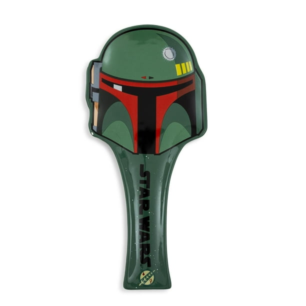 Soporte para cucharas de cerámica Boba Fett de Buffalo Star Wars, color plateado