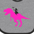 thumbnail image 4 of Inktastic Princess Riding Her T-rex Girls Baby Bib, 4 of 4