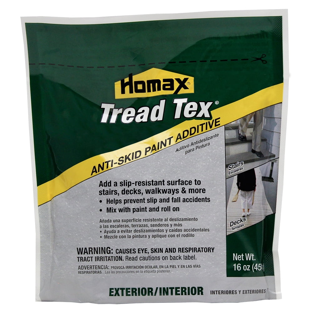Homax TreadTex Anti Skid Paint Additive, Clear, 16 Ounces Walmart