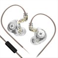 thumbnail image 1 of Auriculares para Juegos Pro, Auriculares IEM de Alta Fidelidad con Doble Controlador, Monitores Internos para DJs, Cantantes y para Audiófilos., 1 of 5