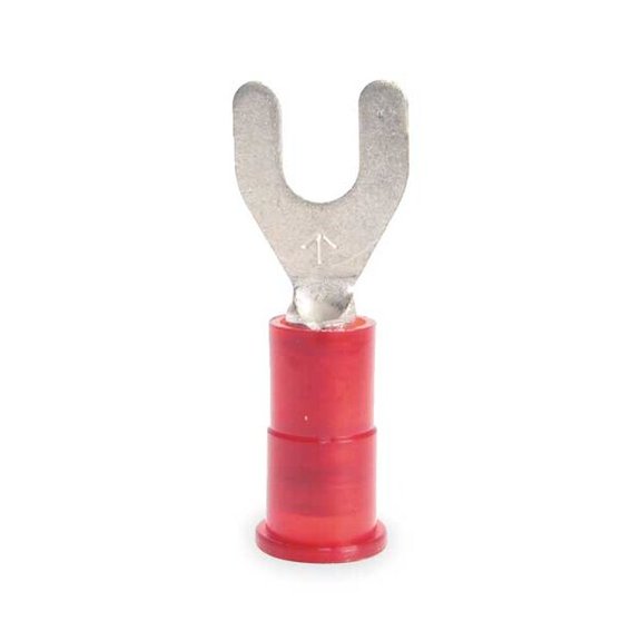 3m Fork Terminal,Tin,Copper,Red,PK100 MNG18-6FX