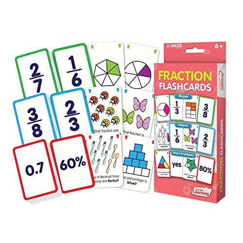 Junior Learning Flashcards Fraction Multi
