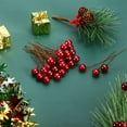 thumbnail image 6 of Artificial Holly Berries, Wine Red (10mm/12mm/15mm) - Mini Christmas Fake Berries Decor with Wire Stems for Xmas Wreath DIY Crafts Christmas Tree Garland Table Centerpieces Decorations, 6 of 6
