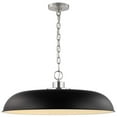 thumbnail image 2 of 60/7488-Nuvo Lighting-Colony - 1 Light Large Pendant In Mid-Century Modern Style-8.75 Inches Tall and 24 Inches Wide-Matte Black/Polished nickel, 2 of 4