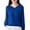 Blue, variant on Women's V-Neck Hooded Knit Sweater, Soft Ribbed Pullover with Cozy Fleece Lining, Winter Warm Layering Piece for Casual Daily Wear, Comfortable Streetwear and Cold Weather Protection Khaki XXL