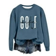 thumbnail image 3 of Wyzesi Sweatshirts pour Femmes Automne Sweatshirt Imprimé Lettres Surdimensionné Sweatshirts Col Rond Manches Longues Sweatshirts Zippants pour Femmes, 3 of 3