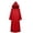 Red, variant on SAWOBUUN Adult Robe Hooded Cloak Halloween Medieval Party Vampire Tunic Hooded Uniform