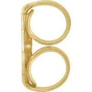 SWEET PEA JEWELLERY 2 - 10K Yellow Gold Lightweight Friction Earring Back with 4.2 mm Pad