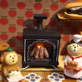 thumbnail image 2 of Wosthever Casa de muñecas con simulación en miniatura, chimenea iluminada, simulación de mini chimenea iluminada Decoración del hogar, 2 of 6