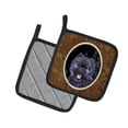 thumbnail image 2 of Carolines Treasures SS8494PTHD Starry Night Cairn Terrier Pair of Pot Holders, 7.5HX7.5W, multicolor, 2 of 2