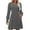 Dark Gray, variant on Busydd Womens Dresses Casual Comfortable Solid Color Knit Ribbed Fall Dresses for Women Casual Round Neck Long Sleeve Dress for Women with Pocket L