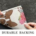 thumbnail image 6 of White Boston Terrier and Flower Door Rugs,Washable Non Slip Door Mats Indoor,Decorative Door Mats,Entry Mat Indoor for Entrance,Bedroom,Kitchen,Bathroom,16"x47", 6 of 6