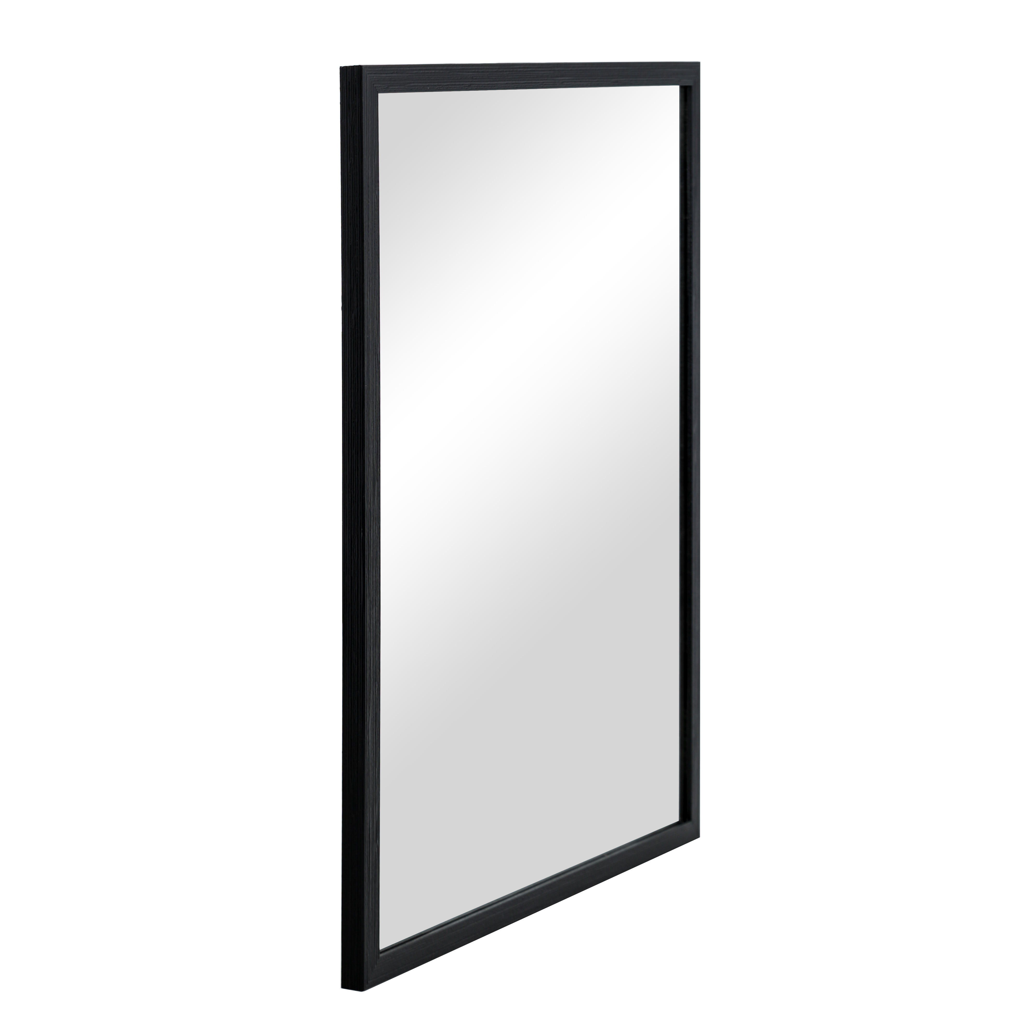 Mainstays Rectangular Wall Mirror, Black, 23x29 photo 5