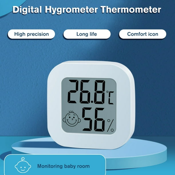Mini-hygromètre intérieur numérique avec capteur de température et