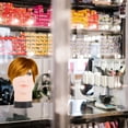 thumbnail image 3 of Modèle de Mannequin avec Tête de Perruque, Support pour Chapeau et Lunettes, 3 of 8