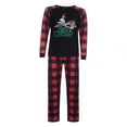 thumbnail image 3 of Wirziis Christmas Pajamas for Family, Christmas Costumes Long Sleeve Classic Plaid Printing Xmas Sleepwear for Matching Family Christmas Pajamas Sets, Merry Christmas, 3 of 5
