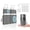 Grey, variant on 4 in 1 Travel Toiletry Containers, Refillable Travel Size Toiletries Bottles Set with Suction Cup for Smooth Walls - for Shampoo,Conditioner,Body Wash,Lotion