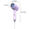 thumbnail image 3 of WIZUTIZ Portable Travel Hair Dryer Foldable Compact Dual Voltage Quick Dry Patchwork Design Lightweight for Men Women Home Hotel Business Trips, 3 of 5