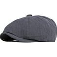 thumbnail image 3 of CoCopeaunts Newsboy Hats for Men Solid Plain Flat Cap Vintage Artist Painter Ivy Hat Octagonal Newsboy Cap Retro Beret Hat, 3 of 7