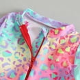thumbnail image 6 of MEZZALL Baby Girls Long Sleeve Rash Guard Swimsuit Vacation Hawaii Beachwear With Leopard Print & Ruffle Trim 1PC Beachwear, Multicolour, 6-12 Months, 6 of 6