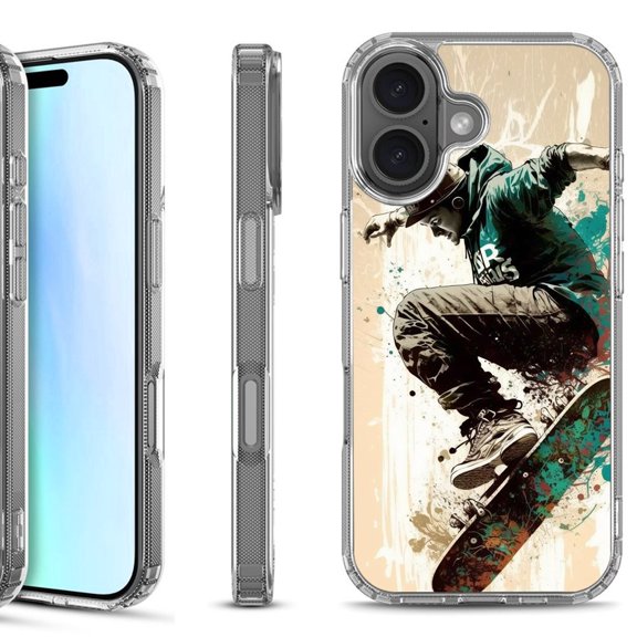 For iPhone 17 Shockproof Protective Phone Case, by OneToughShield - Skateboarding