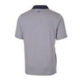 thumbnail image 3 of Men's Cutter & Buck Navy Chicago Bears Throwback Logo Big & Tall Forge Tonal Stripe Stretch Polo, 3 of 3