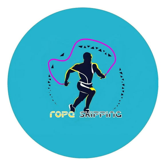 Jump Rope Mat for Home Gym Lightweight Material Large Meditation Mat Suitable for Adults & Children