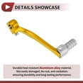 thumbnail image 4 of Folding Motorcycle Gear Shifter Lever for Honda CRF110F 2013-2018 Aluminum Alloy Pedal Shift Lever Arm Gold Tone Lever Silver Tone Head, 4 of 6