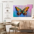 thumbnail image 5 of Elephant Stock Multicolored Butterfly Wall Art - Horizontal Multi Panel Canvas - Living Room Wall Decor - Animal Multi Panel - Orange And Brown Decor - 23" x 14", 5 of 8