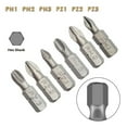 thumbnail image 4 of MYG 10pcs 25mm Anti Slip Electric Hex Shank Magnetic Screwdriver Bits Screw Driver, 4 of 6