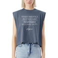 thumbnail image 2 of EcoLoom When Injustice Becomes Law Resistance Becomes Duty Cap Sleeve Muscle Crop Shirt Women Sleeveless Baby Tee, 2 of 5