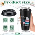 thumbnail image 2 of 12 Pcs Book Lovers Gifts Bulk, 16oz Library Reading Theme Coffee Cups with Lids, Book Club Appreciation Gifts for Bookish Teacher Students Employee (Black), 2 of 7
