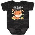thumbnail image 3 of Inktastic My Papa Loves Me- little fox Boys or Girls Baby Bodysuit, 3 of 5