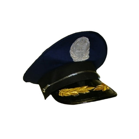 Admiral Soldier Army Navy Blue Officer Sailor Yacht Ship Captain Hat Costume